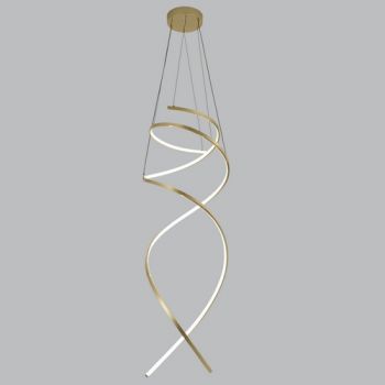 Brightstar PEN965 GOLD 37W LED Metal and Acrylic Pendant with Remote Control Dimmable