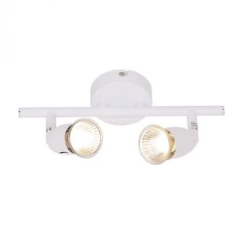 Brightstar S049/2 WH Spotlight 2 x 50W GU10 or GU10 LED or GU10 CFL ( Not Included )