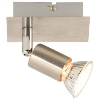 Brightstar S058/1 SATIN Satin and Polished Chrome Spotlight