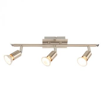 Brightstar S058/3 SATIN Satin and Polished Chrome Spotlight