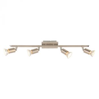 Brightstar S058/4 SATIN Satin and Polished Chrome Spotlight