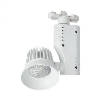 Brightstar S102/20W White LED Die Cast Aluminium and Polycarbonate Tracklight