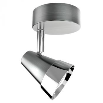 Brightstar S171/1 SATIN Satin Chrome and Polished Chrome Spotlight