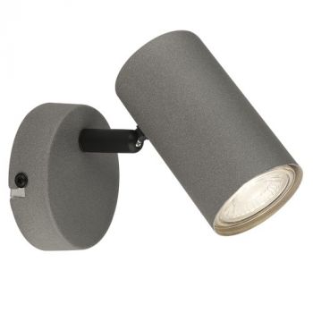 Brightstar S419/1 SANDY GREY Metal GU10 Spotlight Sand Grey