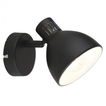 Brightstar S420/1 BLACK Metal E14 Spotlight Black