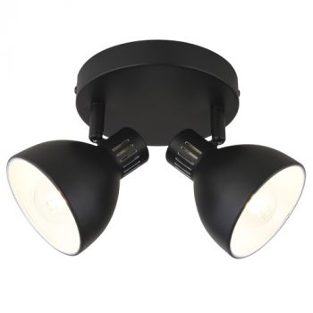Brightstar S420/2 BLACK Metal 2 x E14 Spotlight Black