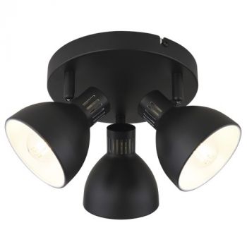 Brightstar S420/3 BLACK Metal 3 x E14 Spotlight Black
