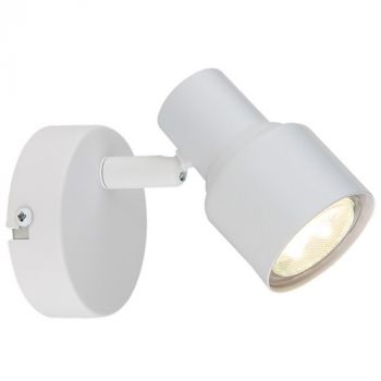 Brightstar S421/1 WHITE Metal Spotlight GU10 White 80mm
