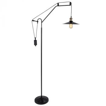 Brightstar SL016 MATT BLACK Metal Floor Lamp