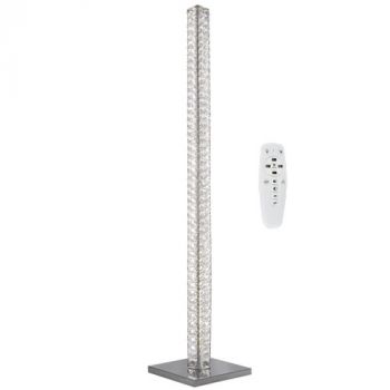 Brightstar SL095 CRYSTAL Polished Chrome and Crystal with Remote Control and Foot Switch