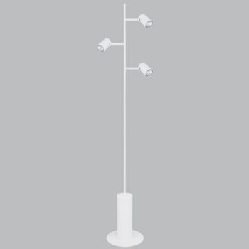 BrightStar SL406 WHITE Metal Floor Lamp On/Off Foot Switch White