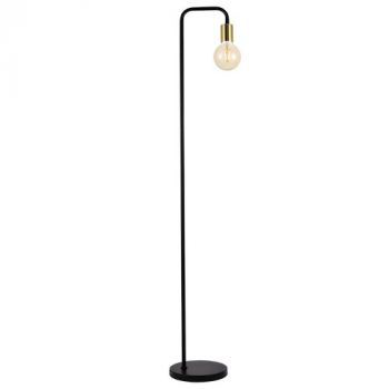 Brightstar SL408 BLACK Metal Floor Lamp with On/Off Foot Switch