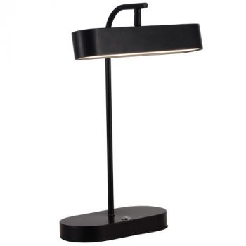 Brightstar TL102 BLACK 10W LED Metal Table Lamp with Adjustable Head Black