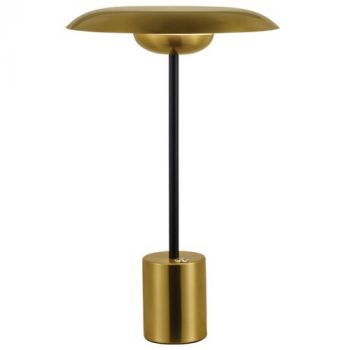 Brightstar TL103 GOLD 8W LED Metal and Acrylic Table Lamp Gold