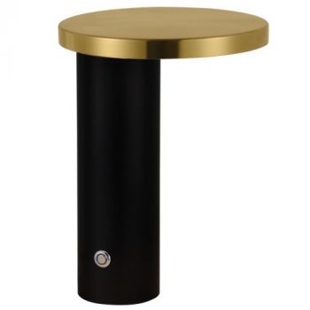 Brightstar TL105 BK/GD 9W LED Metal and Acrylic Table Lamp Black and Gold
