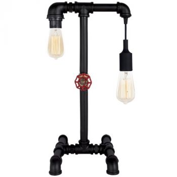 Brightstar TL144 BLACK Metal Table Lamp