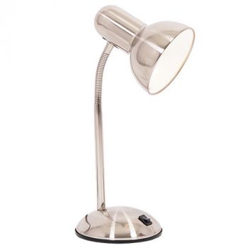Brightstar TL312 SATIN Satin Chrome Desk Lamp with Switch