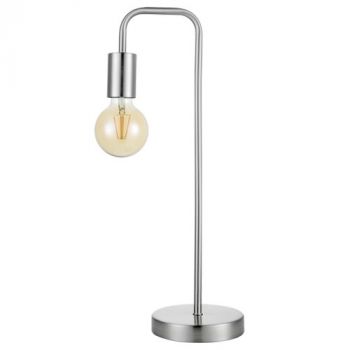 Brightstar TL622 SATIN Satin Chrome Metal Table Lamp Satin Chrome