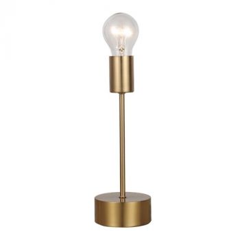 BrightStar TL636 SATIN BRASS Metal Table Lamp - 1 x 40W ES (Not Included) Satin Brass