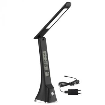 Brightstar TL648 BLACK Rechargeable LED Table Lamp, Dimmable and CCT, IP20