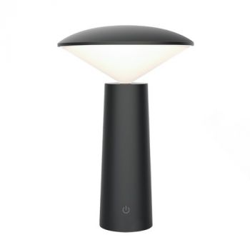 Brightstar TL655 BLACK 4W Rechargeable Mini LED Table Lamp with Touch Control Switch and USB Charging Cable Black