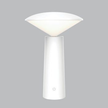 Brightstar TL656 WHITE 4W Rechargeable Mini LED Table Lamp with Touch Control Switch and USB Charging Cable White