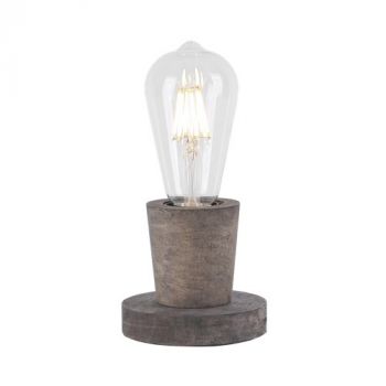 Brightstar TL677 WOOD Metal and Dark Wood Table Lamp