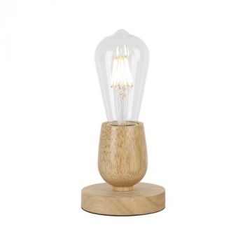 Brightstar TL678 WOOD Metal and Light Wood Table Lamp