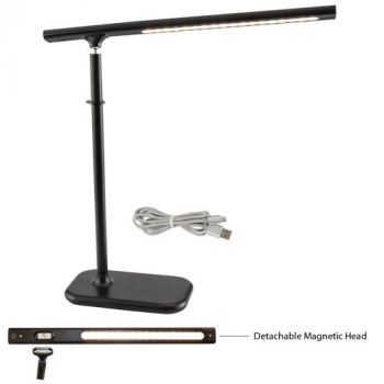 Brightstar TL686 BLACK 4W Rechargeable Multifunctional Magnetic LED Table Lamp with Touch Control and Type C USB Cable Black
