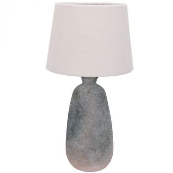 Brightstar TL827 GREY STONE Ceramic Base with Fabric Shade Grey Stone