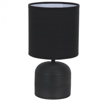 Brightstar TL833 BLACK Ceramic Base with Fabric Shade Black