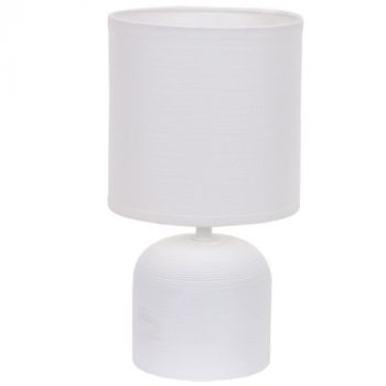 Brightstar TL834 WHITE Ceramic Base with Fabric Shade White