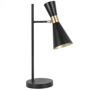 Brightstar TL842 BLACK Metal Table Lamp with Moveable Head Black