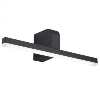 Brightstar WB272 BLACK LED 201 Stainless Steel Bathroom Mirror Light or Picture Light with PC Diffuser Black