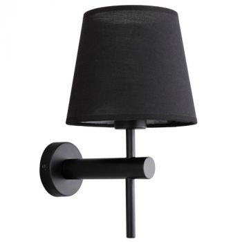 Brightstar WB275 BLACK Metal Wall Bracket with Black Fabric Shade