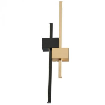 Brightstar WB281 BK/GD Metal and Acrylic 12W LED Wall Bracket IP20 Sand Black and Painted Gold