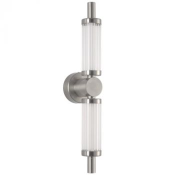 Brightstar WB348 SATIN 12W LED Satin Chrome Wall Light with Acrylic
