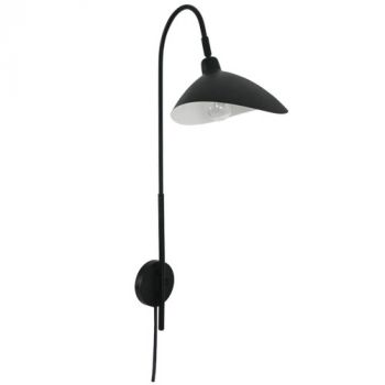Brightstar WB375 BLACK Metal Wall Fitting with on/off Switch