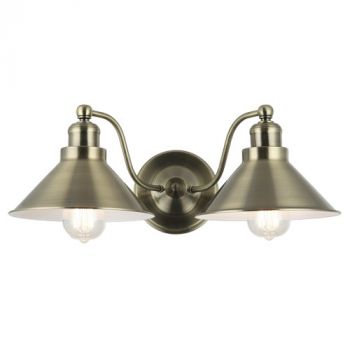 Brightstar WB397/2 ANTIQUE Metal Wall Bracket Antique Brass