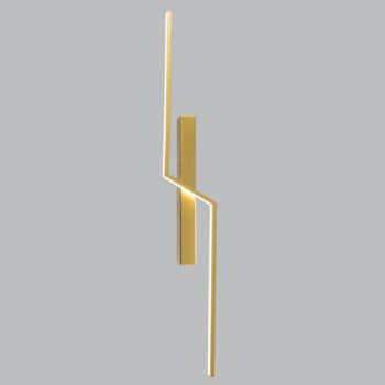 Brightstar WB411 GOLD Metal 14W LED Wall Light with Acrylic Diffuser Gold