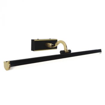 Brightstar WB412 BK/GOLD 12W LED Aluminium and PC Picture Light IP44 Black and Gold