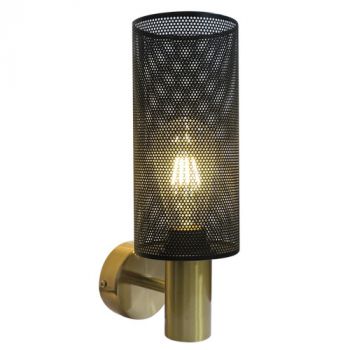 Brightstar WB415/1 BK/GD Metal Wall Bracket Black and Gold
