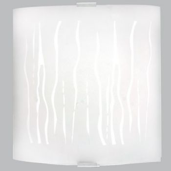 Brightstar WB9004 GLASS Glass Wall Bracket with Satin Chrome Clips