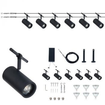 BrightStar WSC007 MATT BLACK Wire System Kit Matt Black