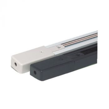 BuyLighting RTR10 1m Euro Track including end cap and power feed (Multiple Colours/Finishes)