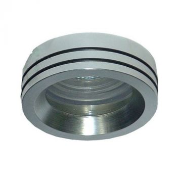 BuyLighting JB29h Machined Aluminium recessed downlighter with cover glass and 30deg tilt