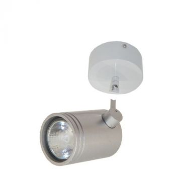 BuyLighting S030S8 240V BARREL Spot head with SS8 Large Round Ceiling Plate (Multiple Colours/Finishes)
