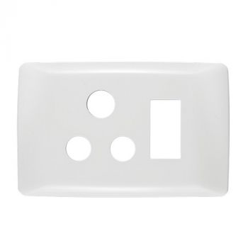 Crabtree 10006/601 Diamond Single STD Switched Socket Coverplate