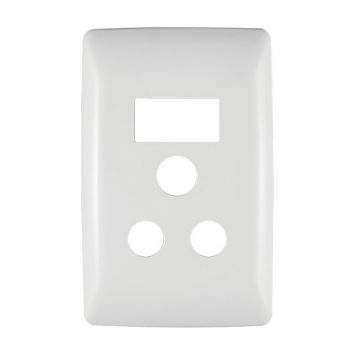 Crabtree 10007/601 Diamond Single STD Switched Socket Coverplate