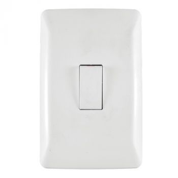 Crabtree 10011/601 Diamond 1 Lever 1 Way Switch on 2x4 Yoke with Coverplate